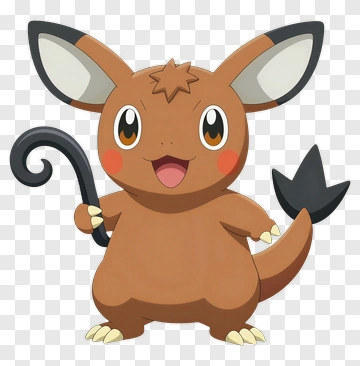 Cartoon Pokémon Character With A Tail PNG