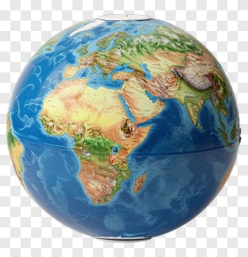 Colorful Globe Of The World PNG