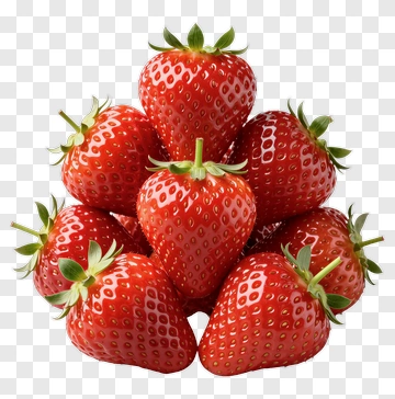 Fresh Strawberries Piled Together PNG