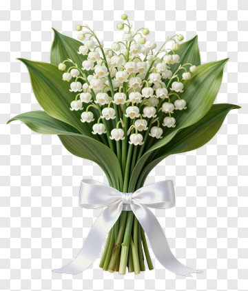 Bouquet Of Lily Of The Valley Flowers PNG