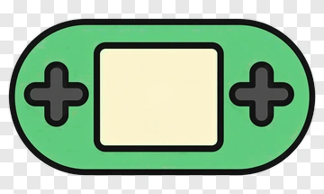 Green Handheld Game Console PNG