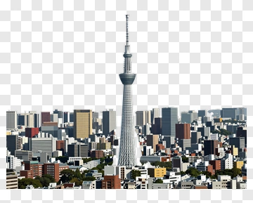 Tokyo Skytree In A Cityscape PNG