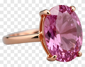 Pink Gemstone Ring PNG
