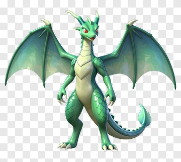 3D Dragon Character PNG