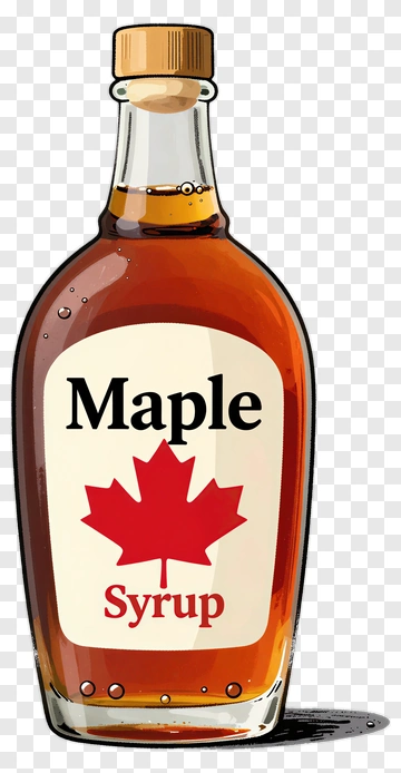 Maple Syrup Bottle PNG
