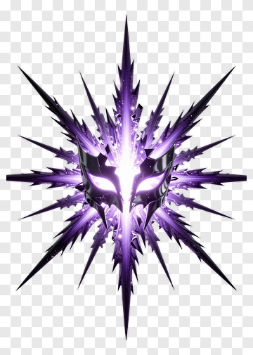 Purple Mask With Spiky Design PNG