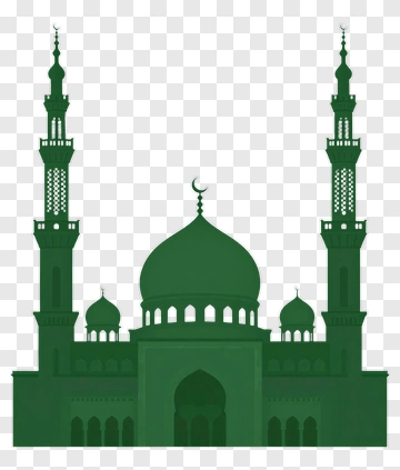 Green Mosque Silhouette PNG