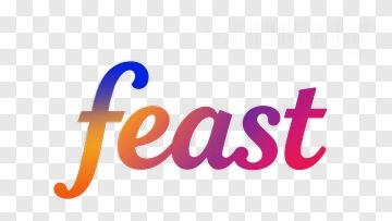 Colorful Feast Text Design PNG