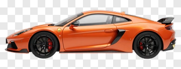 Orange Sports Car PNG