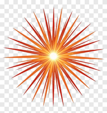 Radiant Starburst Design PNG