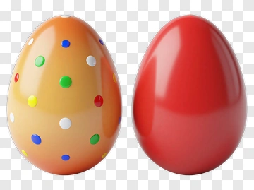 Colorful Easter Eggs PNG