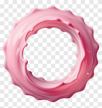 Pink Swirl Frame PNG