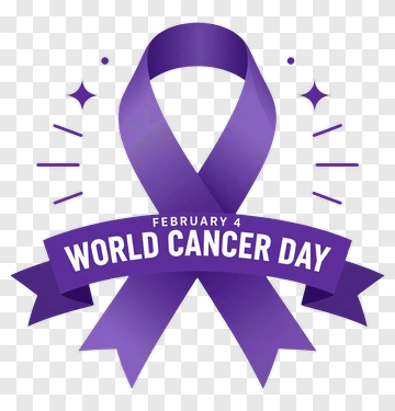 World Cancer Day Ribbon Design PNG