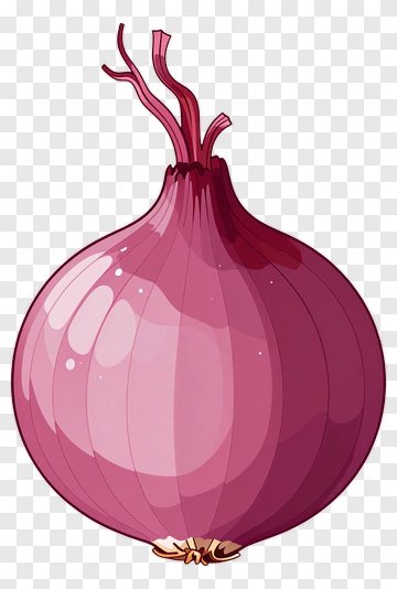 Cartoon Red Onion PNG