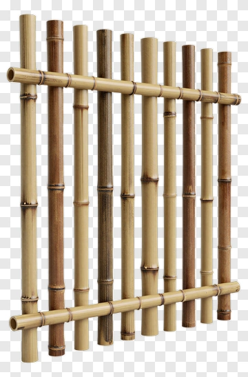 Bamboo Fence Panel PNG
