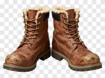 Brown Work Boots PNG