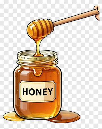 Honey Jar With Dripping Honey PNG