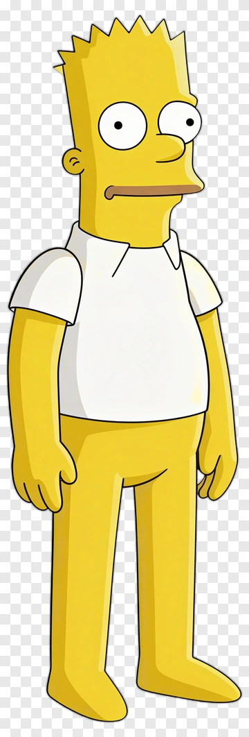 Cartoon Character Bart Simpson PNG