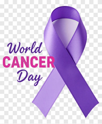 World Cancer Day Awareness Ribbon PNG