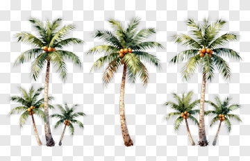 Coconut Palm Trees PNG