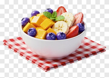 Colorful Fruit Salad In A Bowl PNG