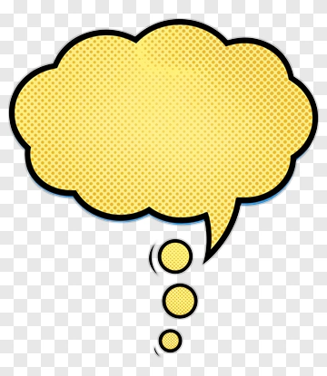 Comic Thought Bubble PNG
