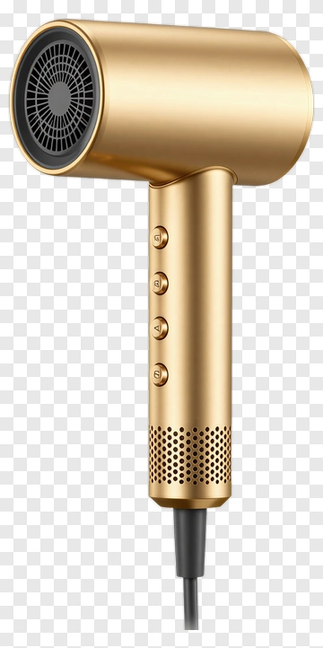 Gold Hair Dryer PNG