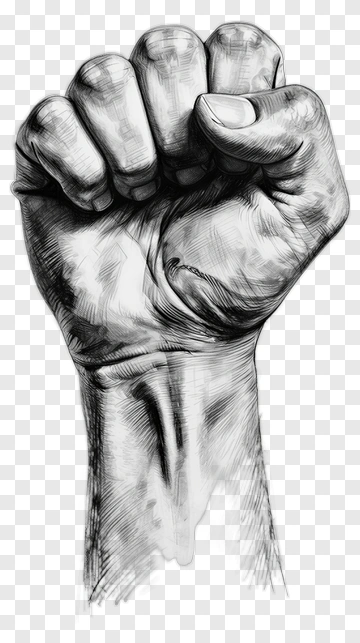 Raised Fist Illustration PNG