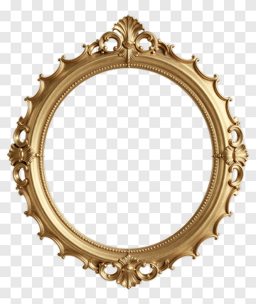 Vintage Gold Picture Frame PNG
