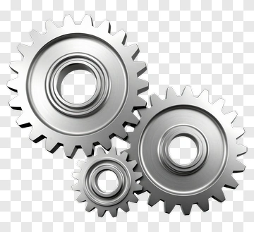 Silver Gears PNG
