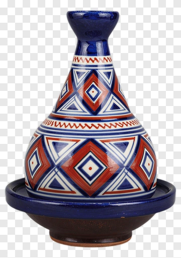 Ceramic Tagine With Geometric Patterns PNG