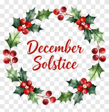 December Solstice Wreath PNG