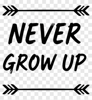 Never Grow Up PNG