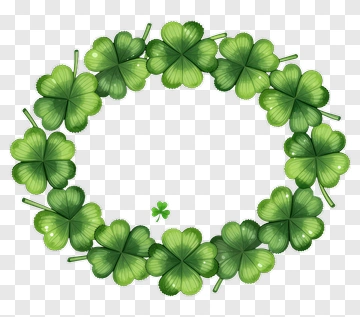 Green Clover Wreath PNG