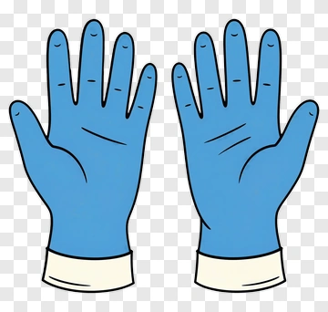 Blue Gloves PNG