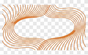 Abstract Orange Frame Design PNG