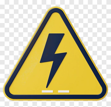 Warning Electric Shock Sign PNG