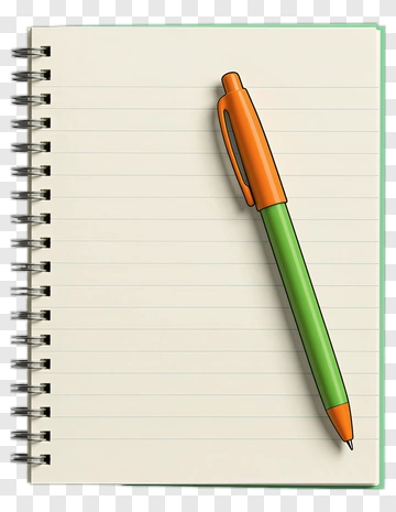 Colorful Notebook And Pen PNG