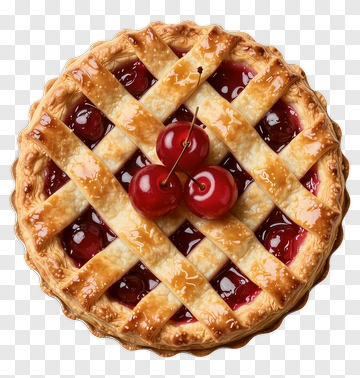 Cherry Pie With Lattice Crust PNG