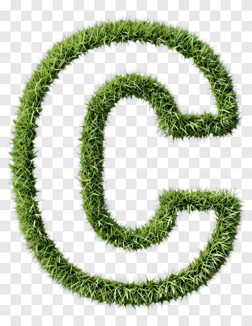 Grass Letter C PNG