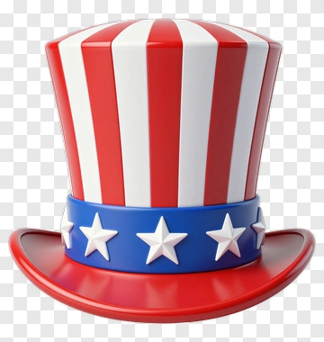Patriotic Uncle Sam Hat PNG