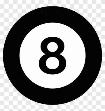 Eight Ball In Black Circle PNG