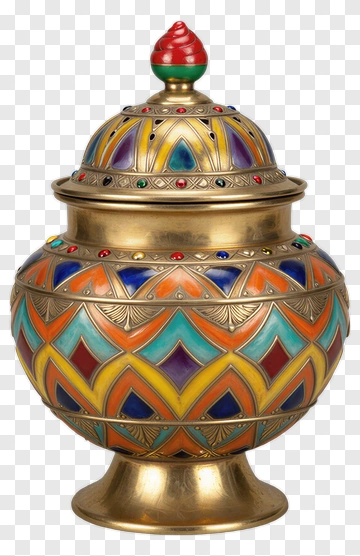 Colorful Decorative Jar PNG
