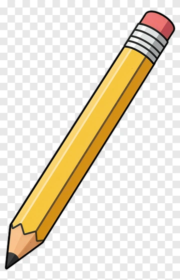 Cartoon Yellow Pencil PNG