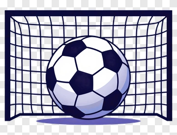 Soccer Ball In Goal PNG