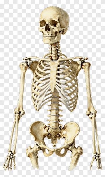 Realistic Human Skeleton Model PNG