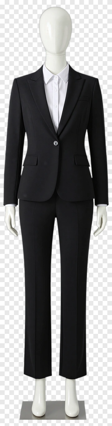 Black Suit On A Mannequin PNG