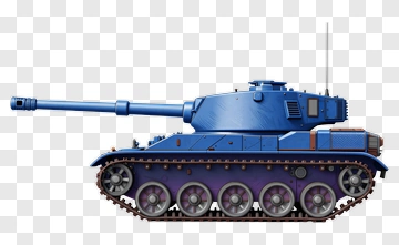 Blue Military Tank PNG