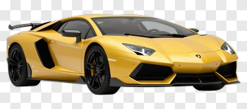 Yellow Sports Car PNG