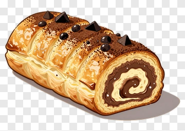 Chocolate Swiss Roll Cake PNG